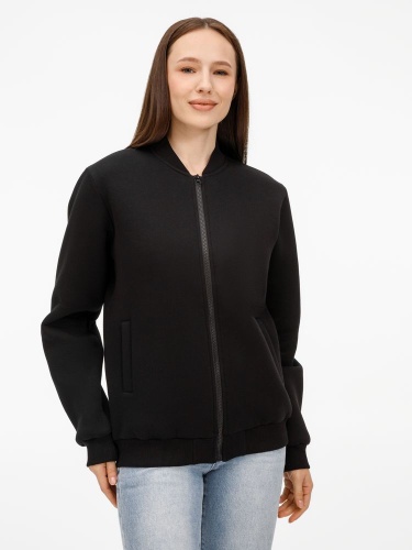 Бомбер унисекс Estado, черный Бомбер унисекс Estado, черный