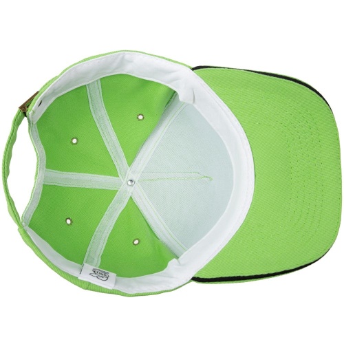 Бейсболка Unit Classic, зеленое яблоко с черным кантом фото 4 Бейсболка Unit Classic, зеленое яблоко с черным кантом фото 4