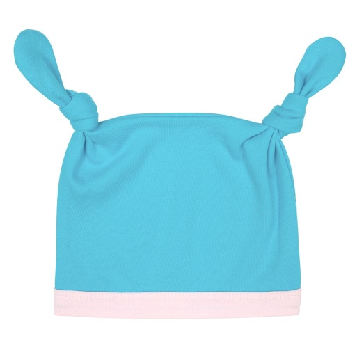 Шапочка детская Baby Prime, бирюзовая с розовым Шапочка детская Baby Prime, бирюзовая с розовым