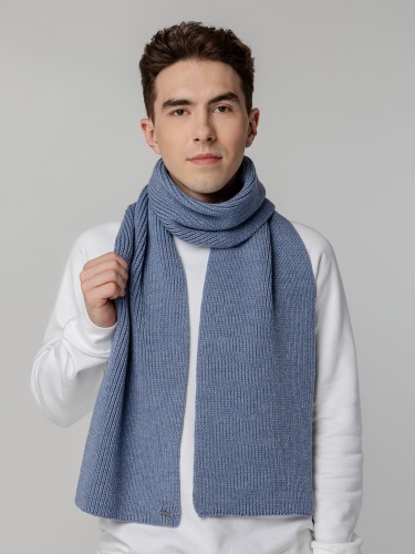 Шарф Tommi, голубой меланж фото 7