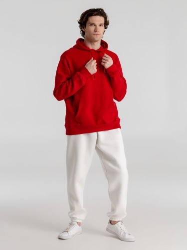 Толстовка с капюшоном унисекс King, красная фото 9 Толстовка с капюшоном унисекс King, красная фото 9