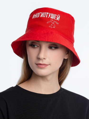 Панама «Ногиотушей», красная фото 3 Панама «Ногиотушей», красная фото 3