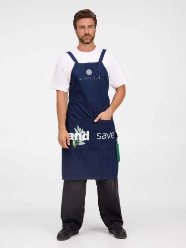 Фартук джинсовый E2, синий фото 6 Фартук джинсовый E2, синий фото 6