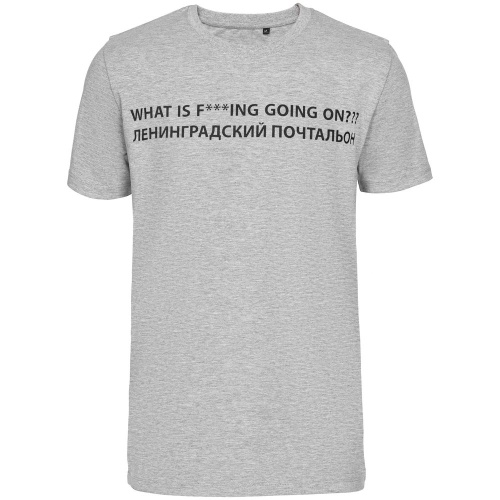 Футболка «Ленинградский почтальон», серый меланж фото 3 Футболка «Ленинградский почтальон», серый меланж фото 3