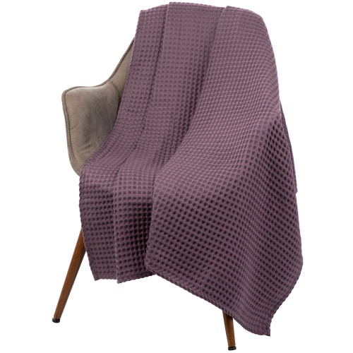 Плед Boho, коричнево-фиолетовый (мокко) фото 3