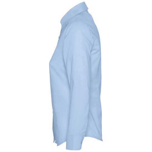 Рубашка женская с длинным рукавом Embassy, голубая фото 4 Рубашка женская с длинным рукавом Embassy, голубая фото 4