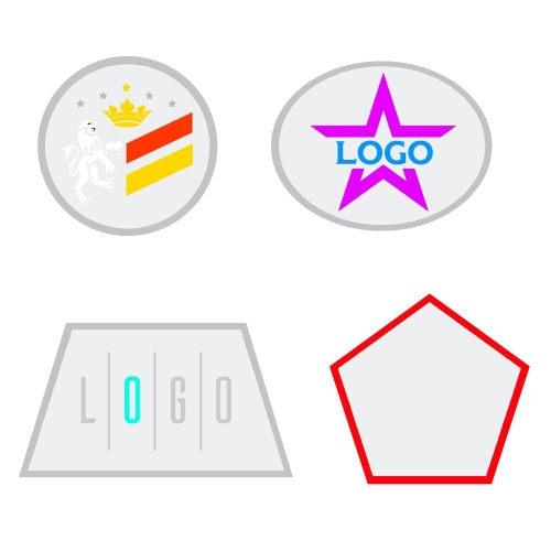 Шеврон из габардина Gabo L, белый Шеврон из габардина Gabo L, белый