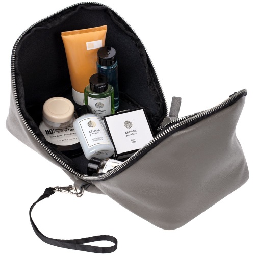 Дорожная косметичка Cubo, серая фото 8 Дорожная косметичка Cubo, серая фото 8