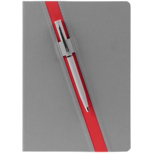 Ежедневник Rubikon, недатированный серо-красный фото 6 Ежедневник Rubikon, недатированный серо-красный фото 6