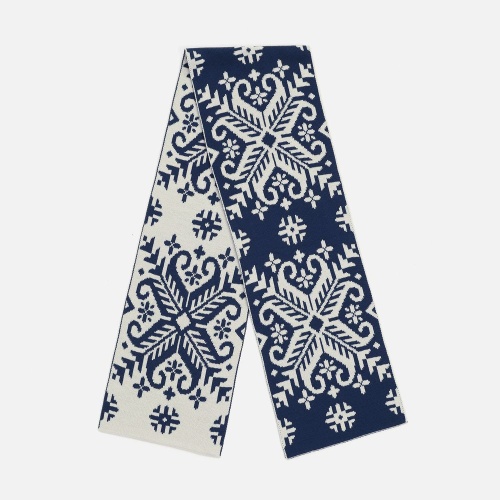 Шарф Wintertude L, синий с белым фото 2 Шарф Wintertude L, синий с белым фото 2