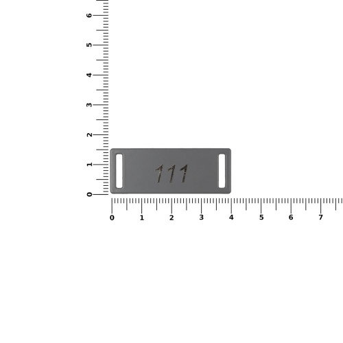 Шильдик металлический Kova, серый фото 2 Шильдик металлический Kova, серый фото 2