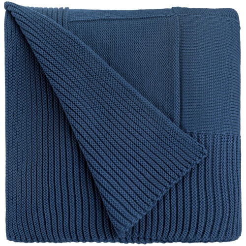 Плед Chess Queen, ver.2, синий меланж Плед Chess Queen, ver.2, синий меланж