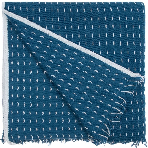 Плед Fringy, синий с голубым фото 3