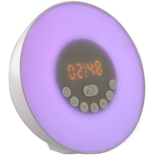 Лампа-колонка dreamTime для пробуждения светом и музыкой, белая фото 10