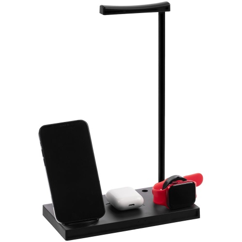 Зарядная станция с лампой Quick Trick, черная фото 4 Зарядная станция с лампой Quick Trick, черная фото 4