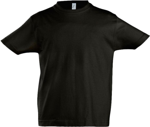 Футболка детская Imperial Kids, черная Футболка детская Imperial Kids, черная