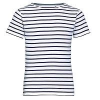 Футболка детская Miles Kids белая с темно-синим