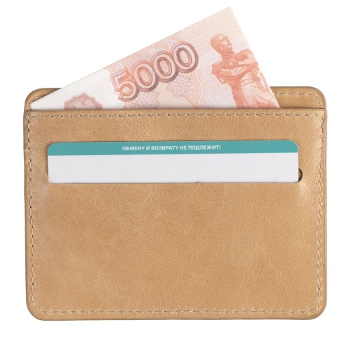 Чехол для карт Remini, бежевый фото 6 Чехол для карт Remini, бежевый фото 6