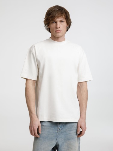 Футболка оверсайз унисекс Sideline, молочно-белая фото 2