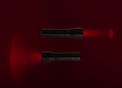 Фонарик с фокусировкой луча Beaming, черный фото 5