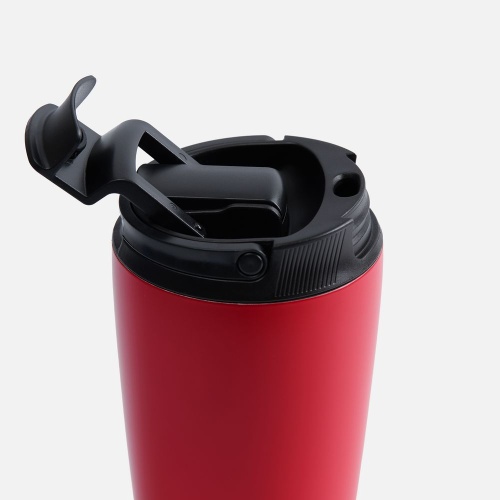 Термостакан с двумя поильниками Duetta, красный фото 3