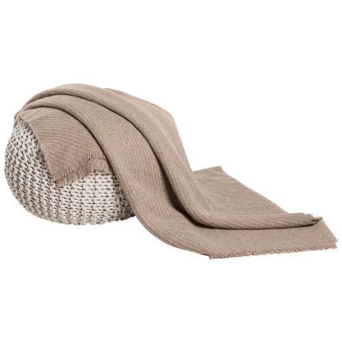 Плед Diagonal, бежевый фото 6