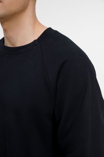 Свитшот унисекс Avenu, черный фото 4