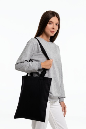 Сумка для покупок с регулируемыми ручками Leta, черная фото 9 Сумка для покупок с регулируемыми ручками Leta, черная фото 9