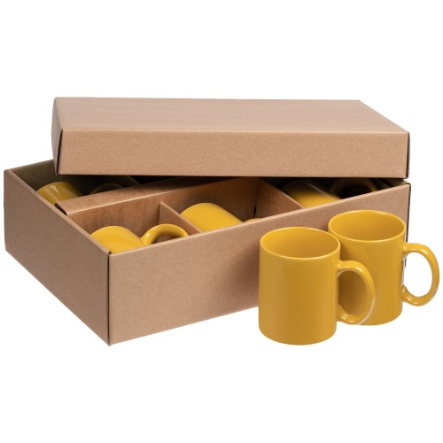 Набор из 6 кружек Promo, желтый фото 3