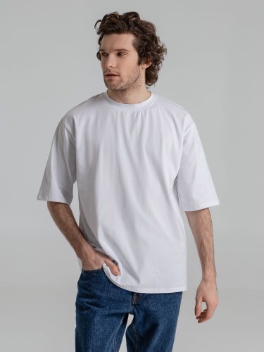 Футболка оверсайз Slope, белая фото 7