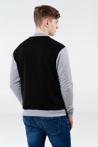 Бомбер College, черный фото 8