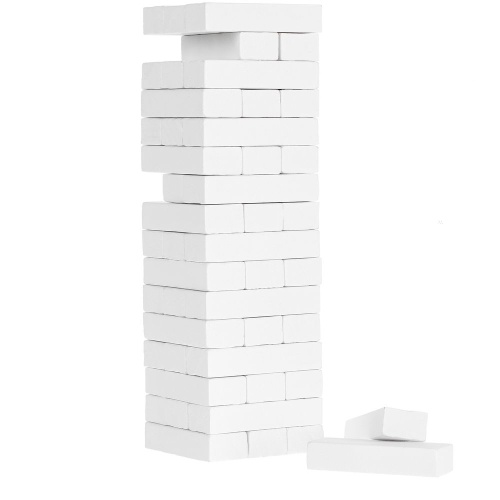 Игра «Деревянная башня Tickler», белая фото 2 Игра «Деревянная башня Tickler», белая фото 2