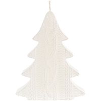 Свеча Kniteam, елка, белая