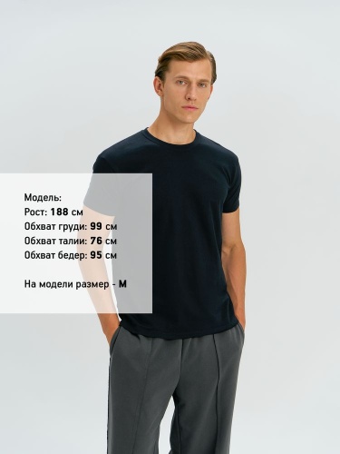 Футболка унисекс Regent 150, темный хаки фото 3