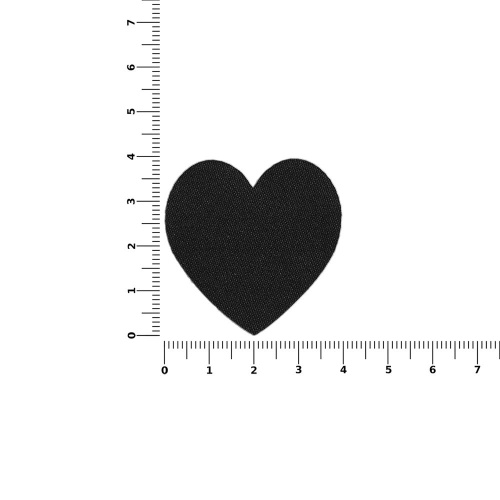 Наклейка тканевая Lunga Сor, M, черная фото 2