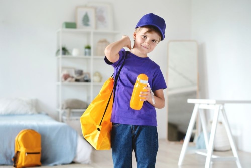 Бутылка для воды Aquarius, оранжевая фото 7