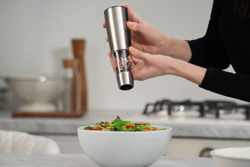 Электрическая мельница Molle, серебристая фото 9 Электрическая мельница Molle, серебристая фото 9