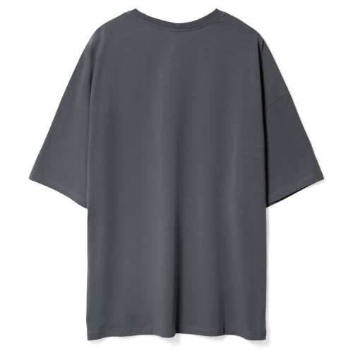 Футболка унисекс оверсайз Crosstown, темно-серая фото 2