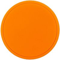 Лейбл из ПВХ Dzeta Round, L оранжевый неон