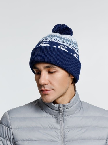 Шапка Mirakler, синяя фото 3