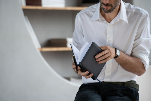 Еженедельник-портфолио Remini, недатированный, темно-синий фото 14