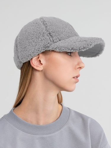 Бейсболка Oblako, утепленная, серая фото 3 Бейсболка Oblako, утепленная, серая фото 3