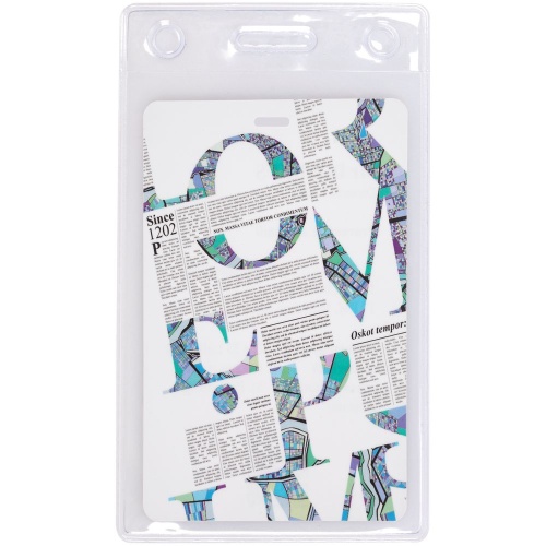 Карман для бейджа Lucent, вертикальный фото 3 Карман для бейджа Lucent, вертикальный фото 3