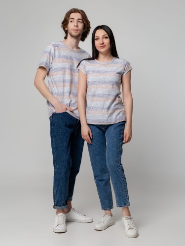 Футболка мужская Rayet двусторонняя, оранжевая с фиолетовым фото 14