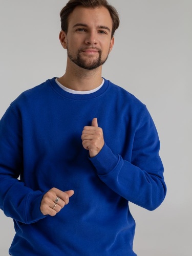 Свитшот унисекс King, ярко-синий фото 7