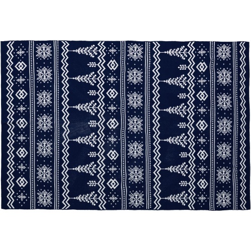 Плед Elnik, синий с молочно-белым фото 3 Плед Elnik, синий с молочно-белым фото 3