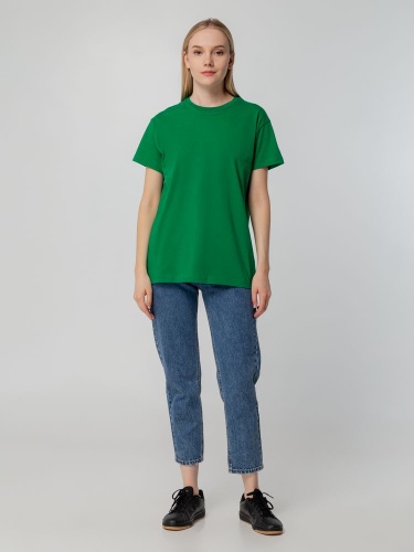 Футболка унисекс T-bolka 140, темно-зеленая фото 11