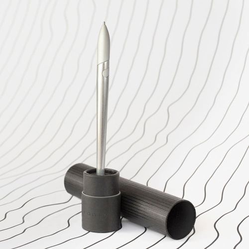 Шариковая ручка Sostanza, серебристая фото 3