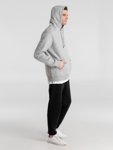 Толстовка с капюшоном унисекс King, серый меланж фото 6 Толстовка с капюшоном унисекс King, серый меланж фото 6