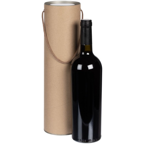 Тубус для бутылки Tinto, крафт фото 2